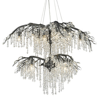 Golden Lighting Autumn Twilight 18-light Chandelier in Black Iron (36|9903-18 BI)