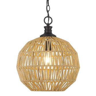 Golden Lighting Florence 1-light Pendant in Matte Black (36|6933-M BLK-NR)