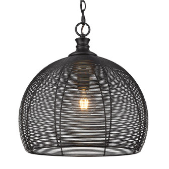 Golden Lighting Calypso 1-light 16in Pendant in Matte Black (36|6802-M BLK)