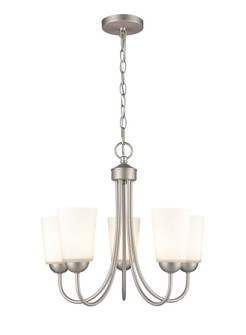 Ivey Lake 5-Light Chandelier Ceiling Light Satin Nickel (670|9805-SN)