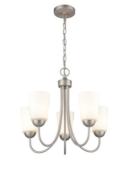 Ivey Lake 5-Light Chandelier Ceiling Light Satin Nickel (670|9805-SN)