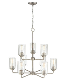 Moven 9-Light Chandelier Ceiling - Satin Nickel (670|9609-SN)