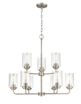 Moven 9-Light Chandelier Ceiling - Satin Nickel (670|9609-SN)