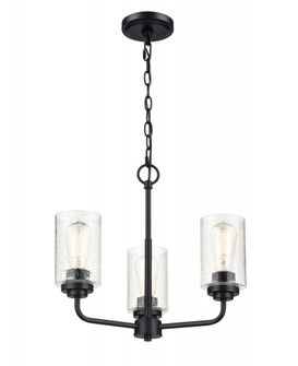 Moven 3-Light Chandelier Ceiling Light Matte Black (670|9603-MB)
