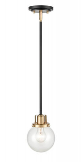 Mellrosa 1-Light Pendant Light Matte Black + Modern Gold (670|9201-MB/MG)