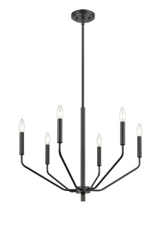 Laurell 6-Light Chandelier Ceiling Light Matte Black (670|8166-MB)