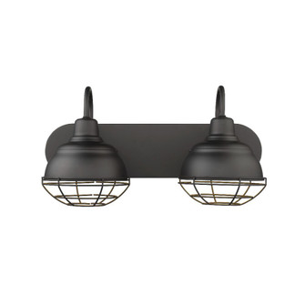 Neo-Industrial 2-Light Vanity Matte Black (670|5422-MB)