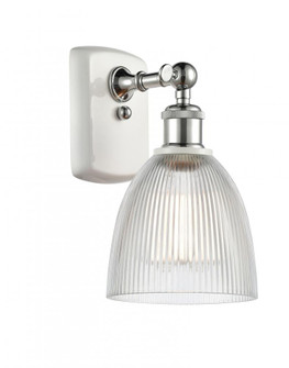 Castile - 1 Light - 6 inch - White Polished Chrome - Sconce (3442|516-1W-WPC-G382-LED)