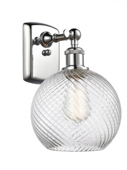 Twisted Swirl 1 Light Sconce part of the Ballston Collection (3442|516-1W-PC-G1214-8)