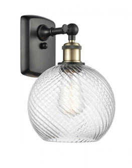 Twisted Swirl 1 Light Sconce part of the Ballston Collection (3442|516-1W-BAB-G1214-8)