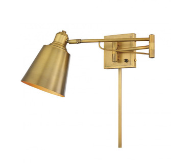 1-Light Adjustable Wall Sconce in Natural Brass (8483|M90047NB)