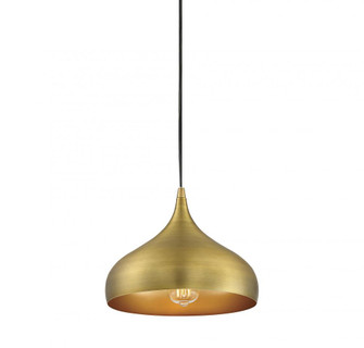 1-Light Plug-In Mini Pendant in Natural Brass (8483|M70075NB)