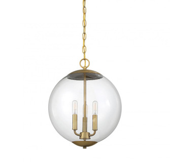 3-Light Pendant in Natural Brass (8483|M70060NB)