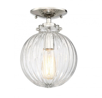 1-Light Ceiling Light in Polished Nickel (8483|M60056PN)