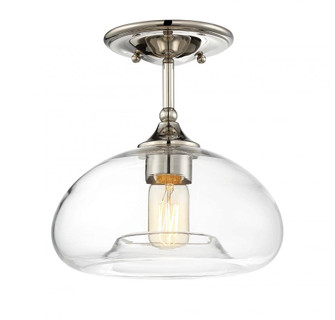 1-Light Ceiling Light in Polished Nickel (8483|M60017PN)