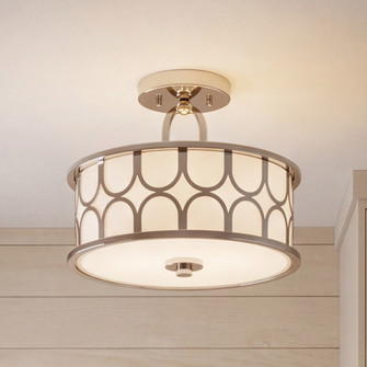 2-Light Ceiling Light in Polished Nickel (8483|M60015PN)