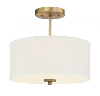 2-Light Ceiling Light in Natural Brass (8483|M60008NB)