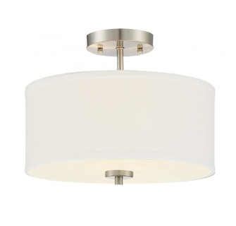 2-Light Ceiling Light in Brushed Nickel (8483|M60008BN)