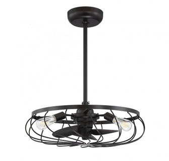 14'' 3-Light Fan D'Lier in Oil Rubbed Bronze (8483|M2008ORB)