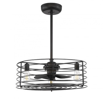 14'' 3-Light Fan D'Lier in Oil Rubbed Bronze (8483|M2007ORB)