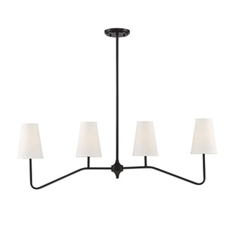 4-Light Linear Chandelier in Oil Rubbed Bronze (8483|M10078ORB)