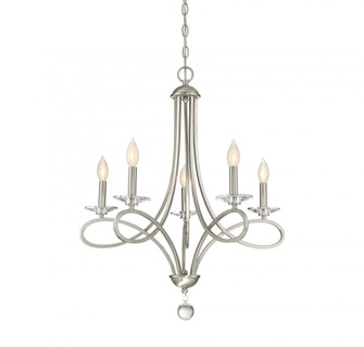 5-Light Chandelier in Brushed Nickel (8483|M10028BN)