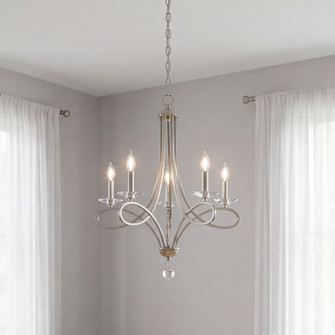 5-Light Chandelier in Brushed Nickel (8483|M10028BN)