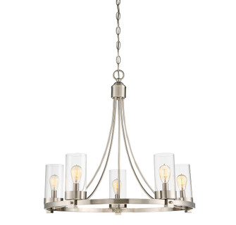 5-Light Chandelier in Brushed Nickel (8483|M10018BN)