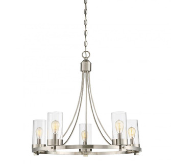 5-Light Chandelier in Brushed Nickel (8483|M10018BN)