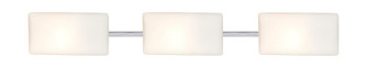 Besa, Lido Vanity, Opal Matte, Chrome Finish, 3x9W LED (127|3WT-888607-LED-CR)