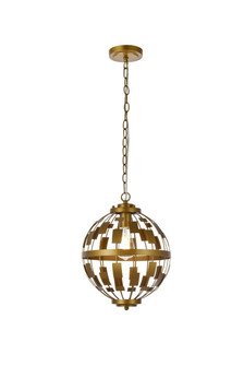 Levante 1 Light Pendant in Brass (758|LD7075D12BR)