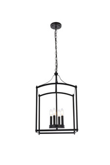 Janet 4 Lights Pendant in Black (758|LD7070D15BK)