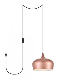 Nora 1 Light honey gold plug-in pendant (758|LDPG2003HG)