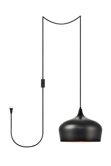 Nora 1 Light Black Plug-in Pendant (758|LDPG2003)