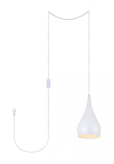 Nora 1 Light white plug-in pendant (758|LDPG2001WH)
