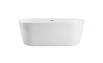 71 inch soaking roll top bathtub in glossy white (758|BT10671GW)