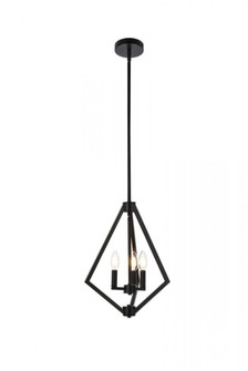 Irina 3 lights pendant in black (758|LD7061D14BK)