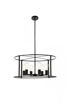 Agnys 6 lights pendant in black (758|LD7058D26BK)