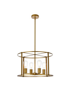 Agnys 4 Lights Pendant in Brass (758|LD7057D20BR)