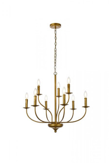 Westley 9 lights pendant in brass (758|LD7047D28BR)