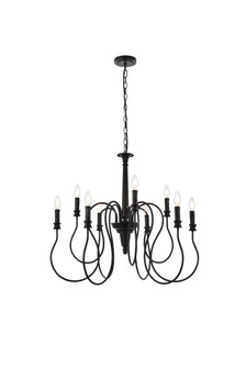 Flynx 9 Lights Pendant in Black (758|LD7045D30BK)