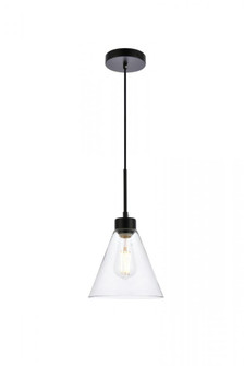 Mera 1 light black pendant (758|LD2501BK)