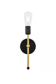 Keely 1 light black and brass wall sconce (758|LD2356BKR)