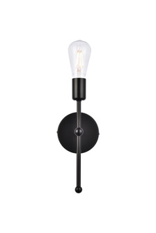 Keely 1 Light Black Wall Sconce (758|LD2356BK)