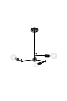 Furlong 3 Lights Black Pendant (758|LD2340BK)