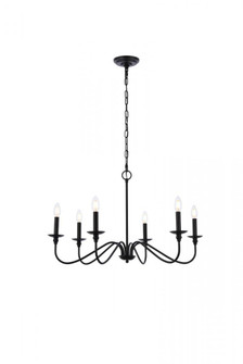 Rohan 30 inch chandelier in matte black (758|LD5056D30MB)