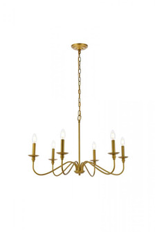 Rohan 30 inch chandelier in brass (758|LD5056D30BR)