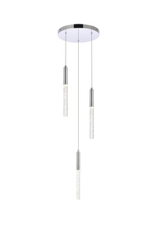 Ruelle 3 Lights Chrome Pendant (758|5203D12C)