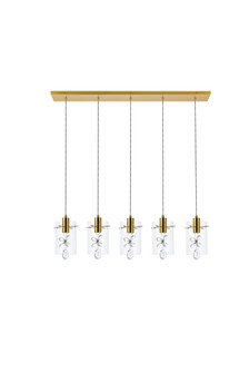 Hana 5 Lights Gold Pendant (758|5202D36G)