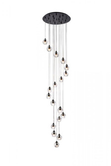 Eren 18 lights Black pendant (758|3505D20BK)